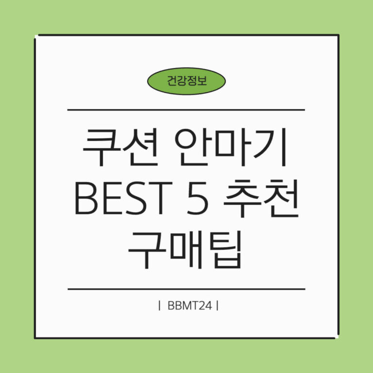 쿠션 안마기 추천 썸네일