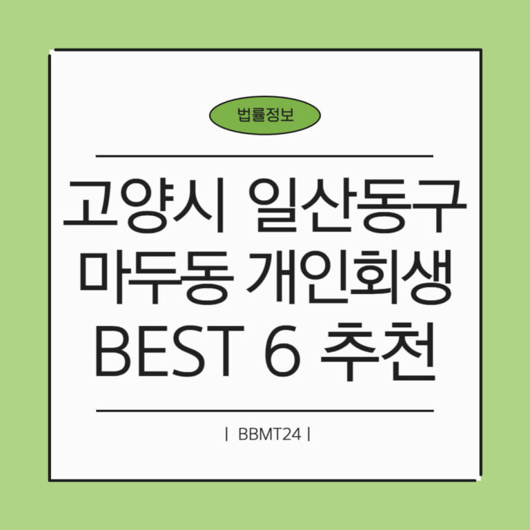 고양시 일산동구 마두1동 개인회생 추천 썸네일